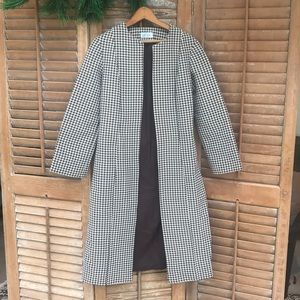 James Gunn Tweed Open Front Coat